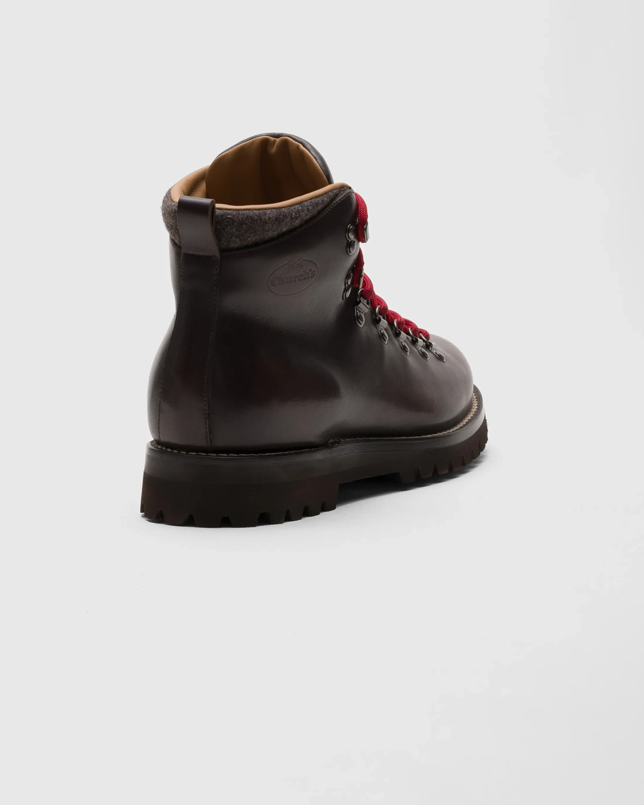 Poulton - Fumé Brushed Leather Lace-up Boot