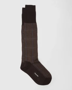 Prince of Wales Wool Long Socks - Prince of Wales Wool Long Socks