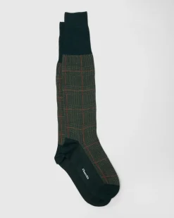 Prince of Wales Wool Long Socks - Prince of Wales Wool Long Socks