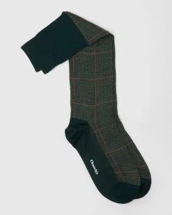 Prince of Wales Wool Long Socks - Prince of Wales Wool Long Socks
