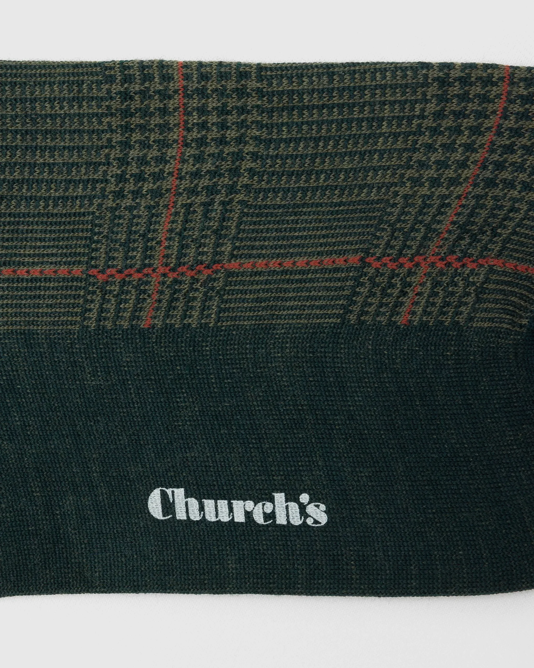Prince of Wales Wool Long Socks - Prince of Wales Wool Long Socks
