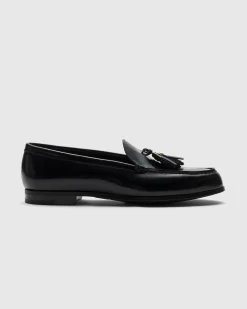 Priscilla - Polished Fumé Leather Loafer