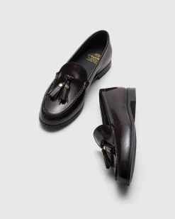 Priscilla - Polished Fumé Leather Loafer
