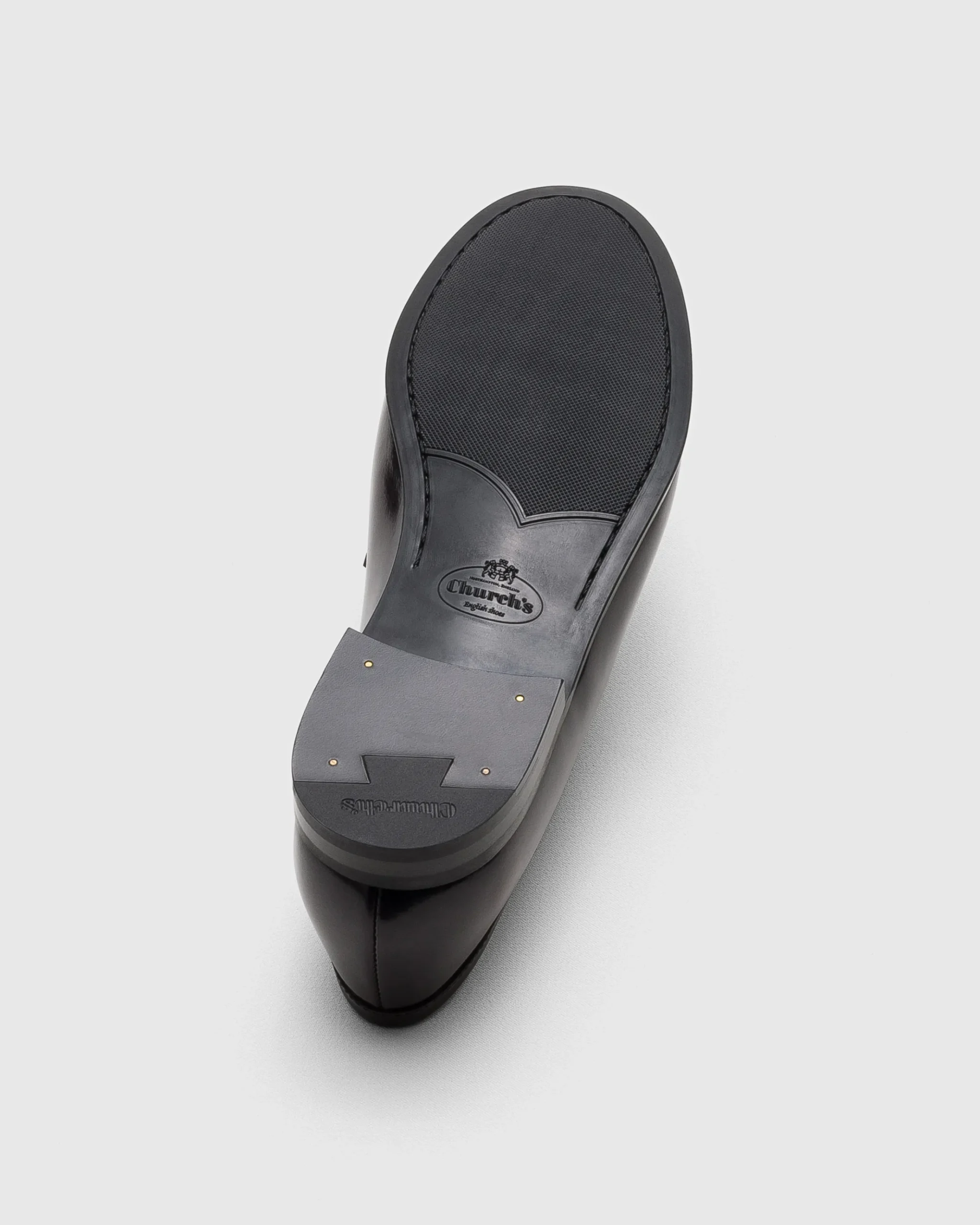 Priscilla - Polished Fumé Leather Loafer