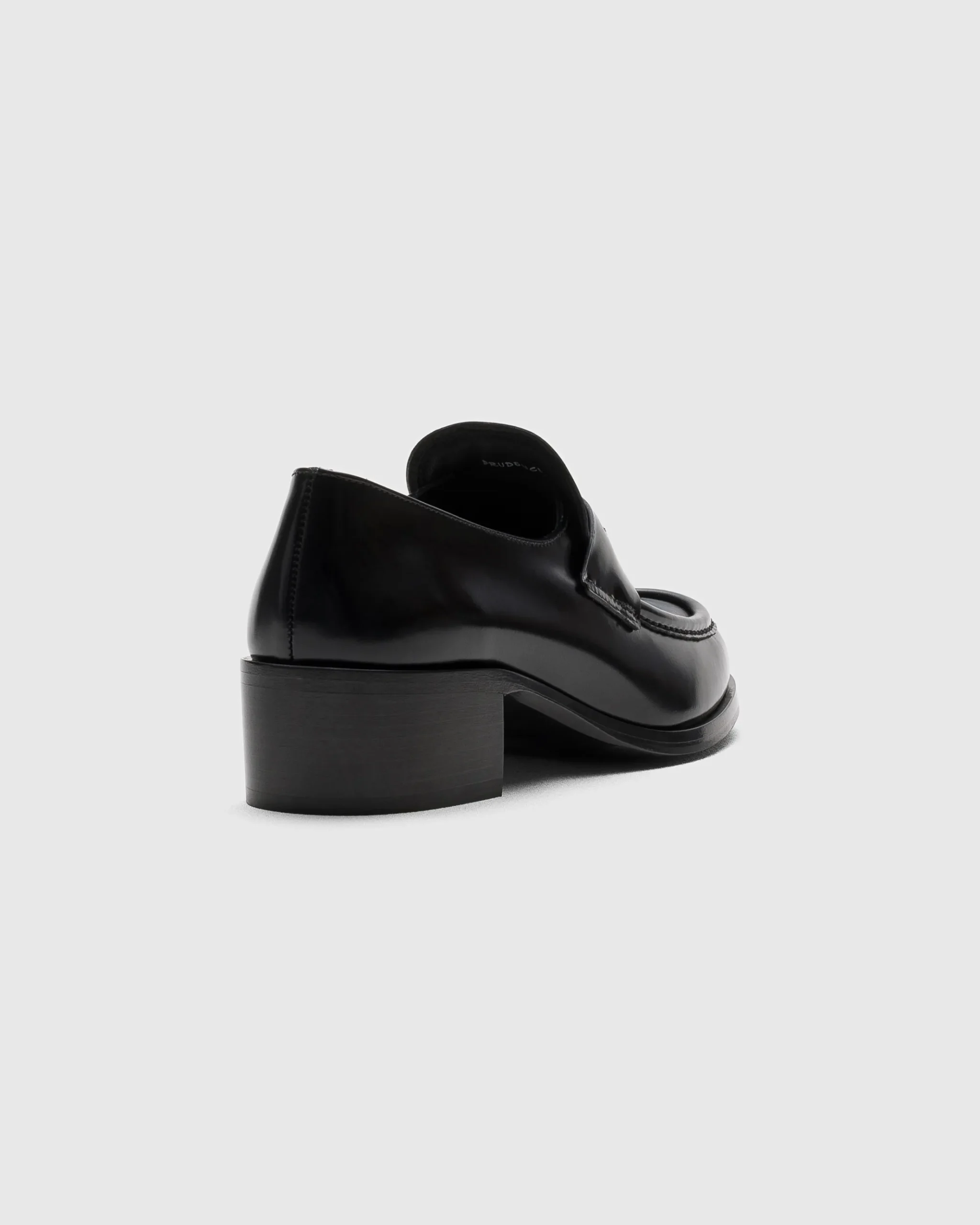 Prudence - Polished Fumé Leather Loafer