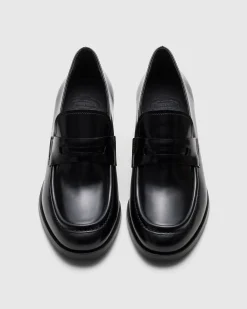 Prudence - Polished Fumé Leather Loafer