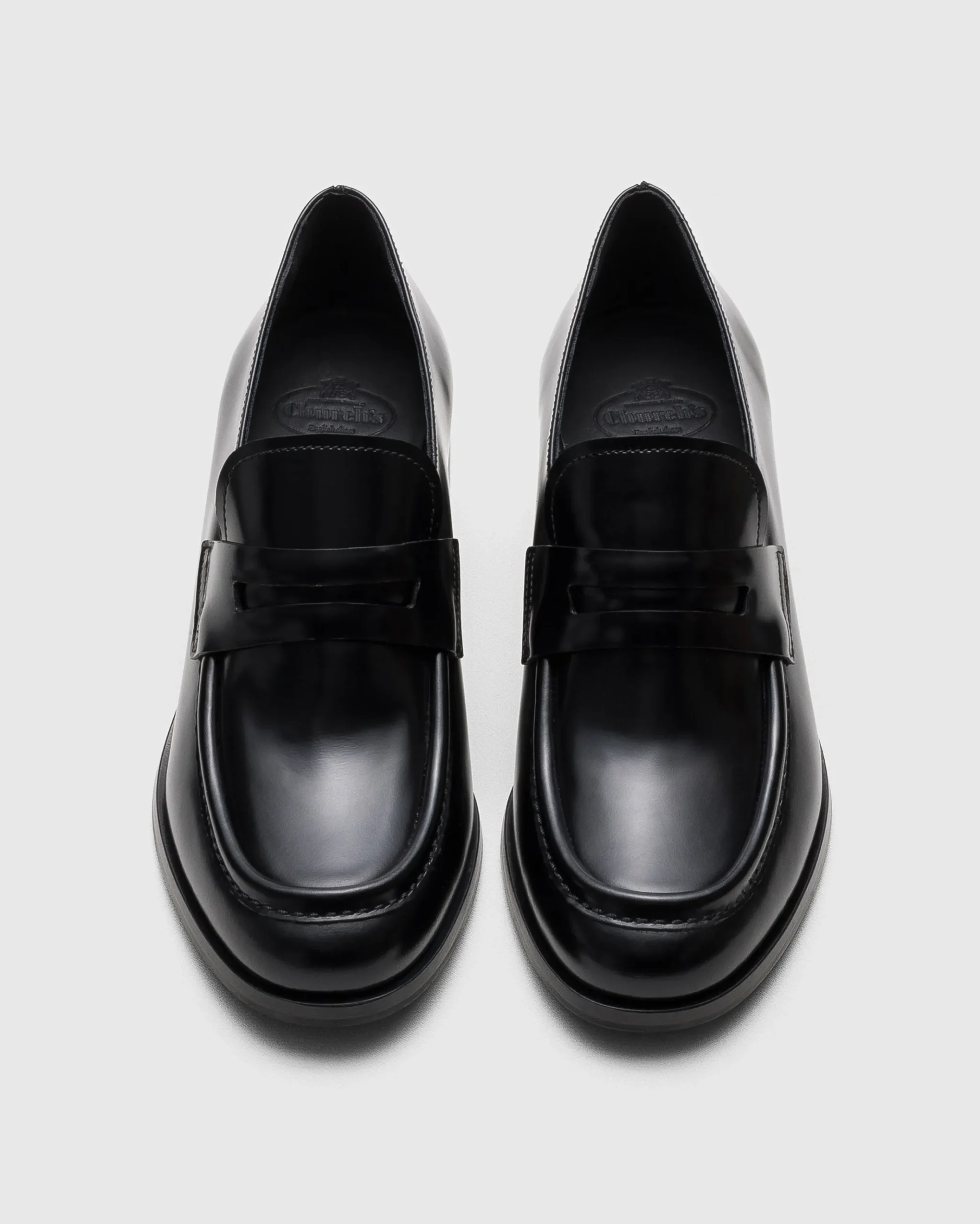 Prudence - Polished Fumé Leather Loafer