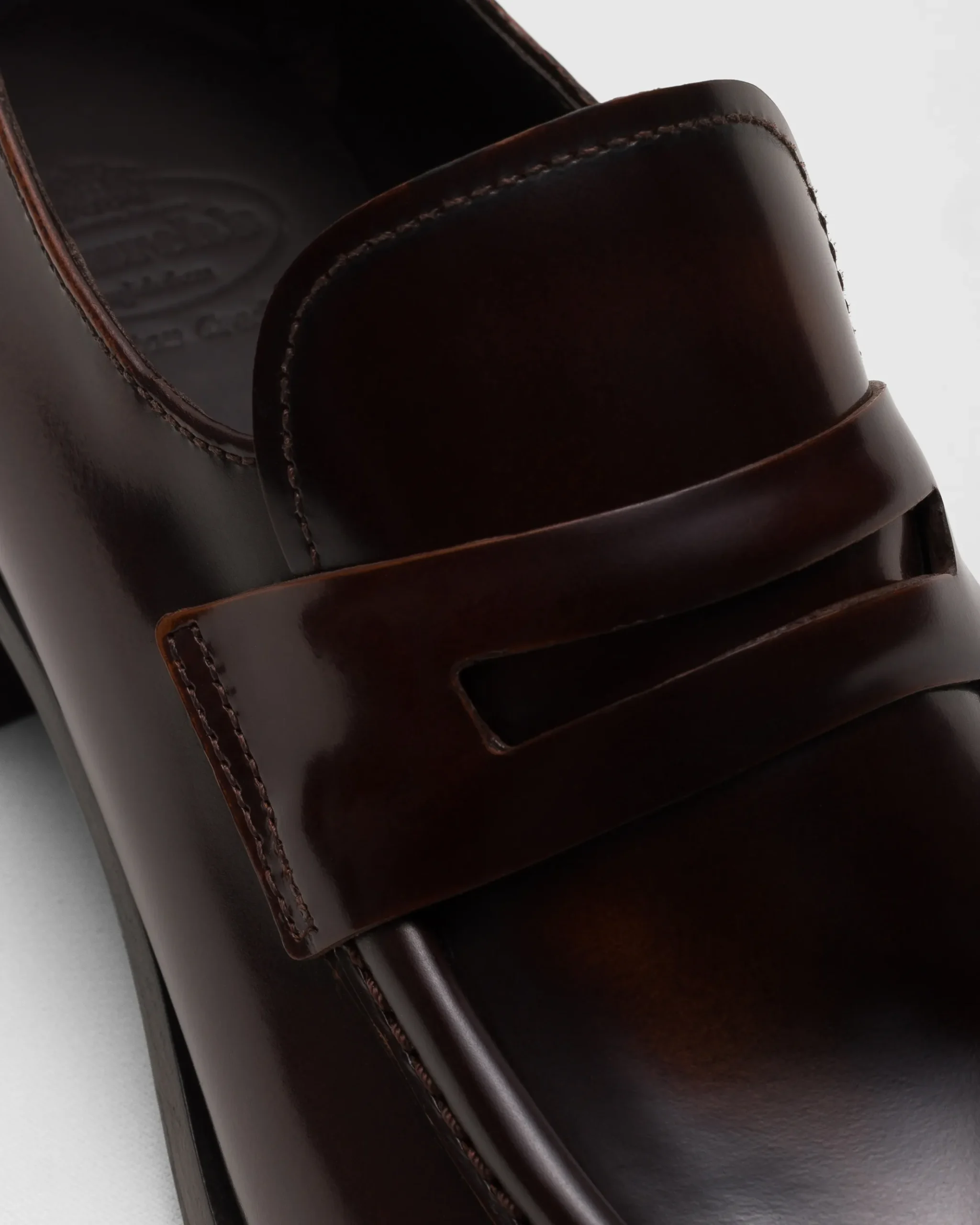 Prudence - Polished Fumé Leather Loafer