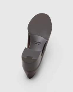 Prudence - Polished Fumé Leather Loafer