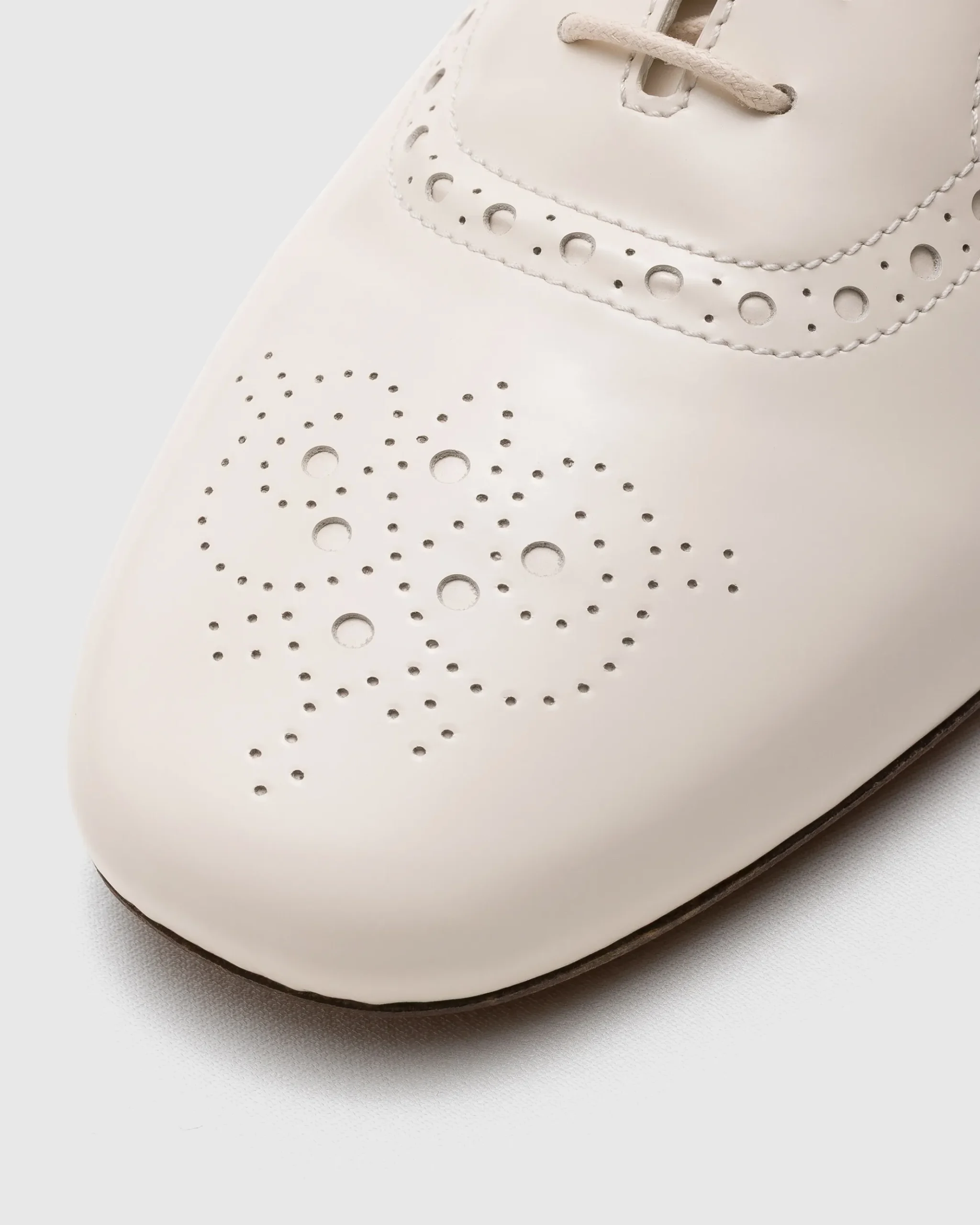 Rebecca - Polished Fumé Leather Oxford Brogue