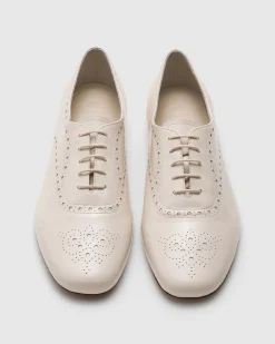 Rebecca - Polished Fumé Leather Oxford Brogue