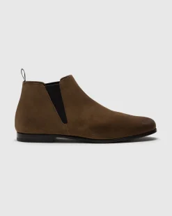 Reigate - Antiqued Suede Chelsea Boot