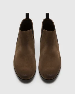 Reigate - Antiqued Suede Chelsea Boot