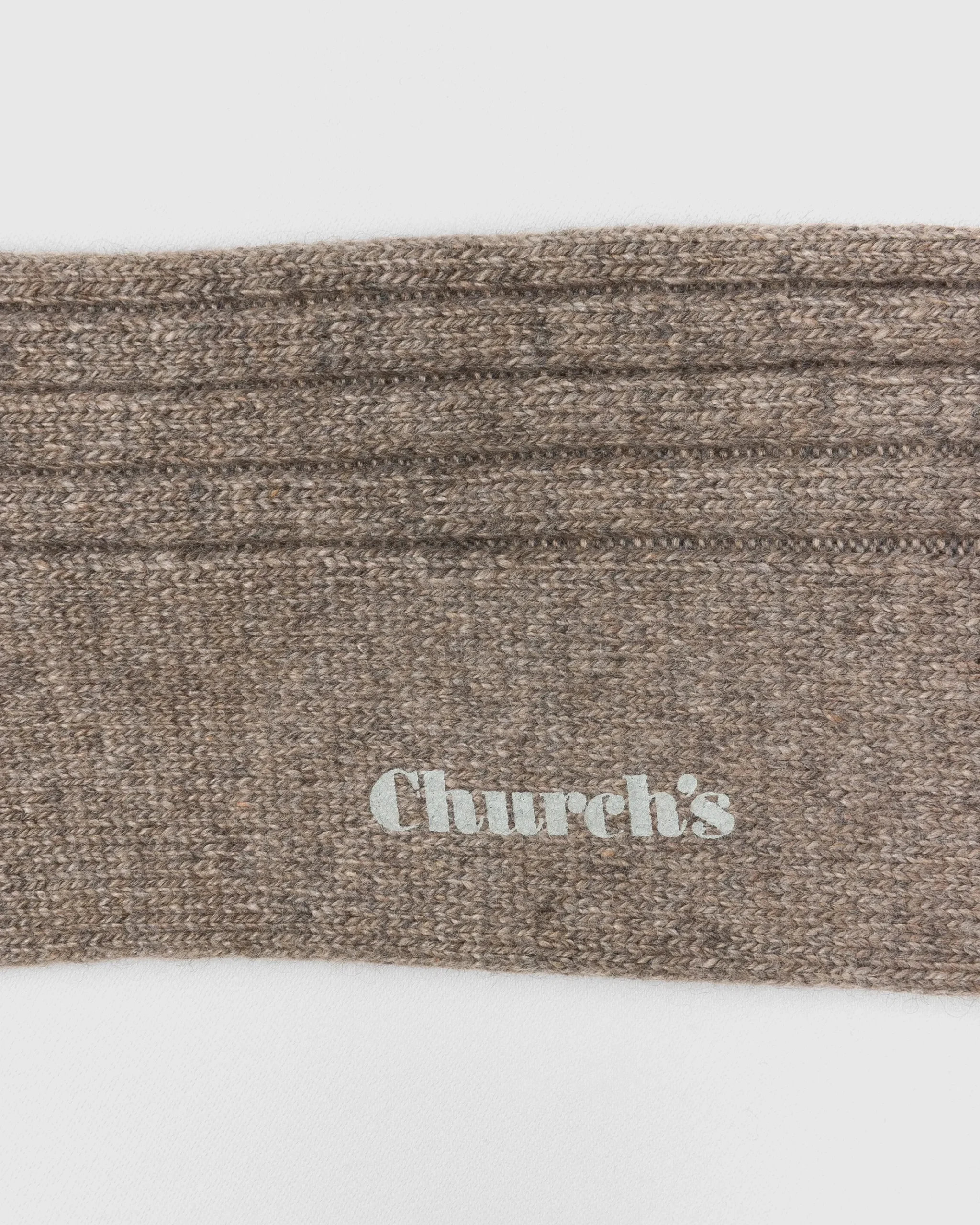 Ribbed Long Socks with Cashmere - Ribbed Long Socks with Cashmere