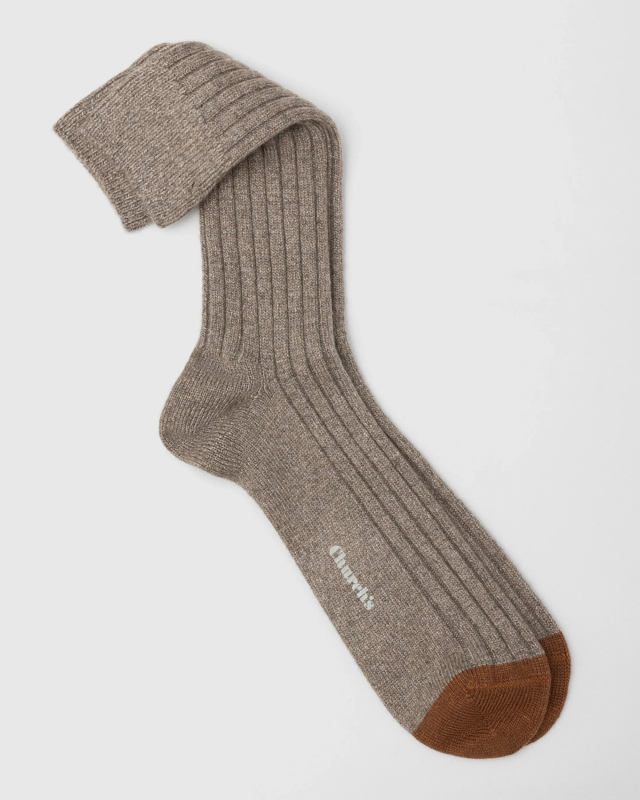 Ribbed Socks with Cashmere - Ribbed Socks with Cashmere
