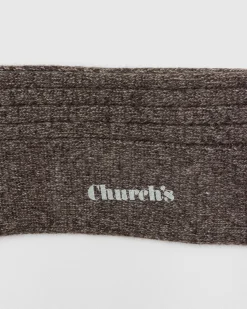 Ribbed Socks with Cashmere - Ribbed Socks with Cashmere