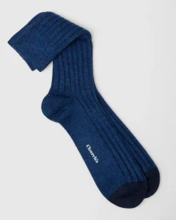 Ribbed Socks with Cashmere - Ribbed Socks with Cashmere