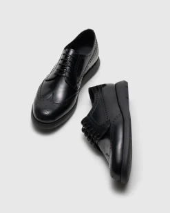 Ringmer - Roadrunner Polished Fumé Leather Derby Brogue