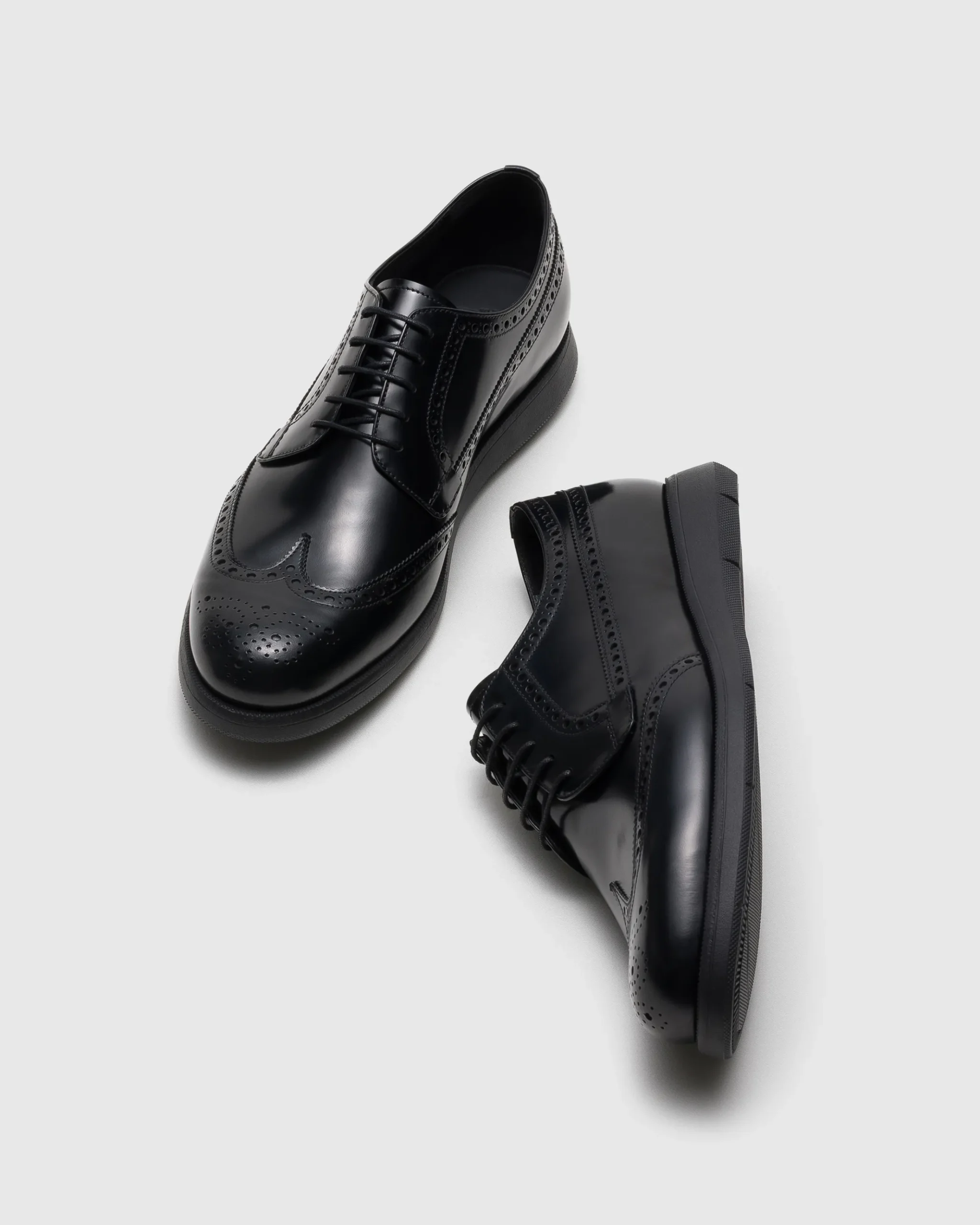 Ringmer - Roadrunner Polished Fumé Leather Derby Brogue