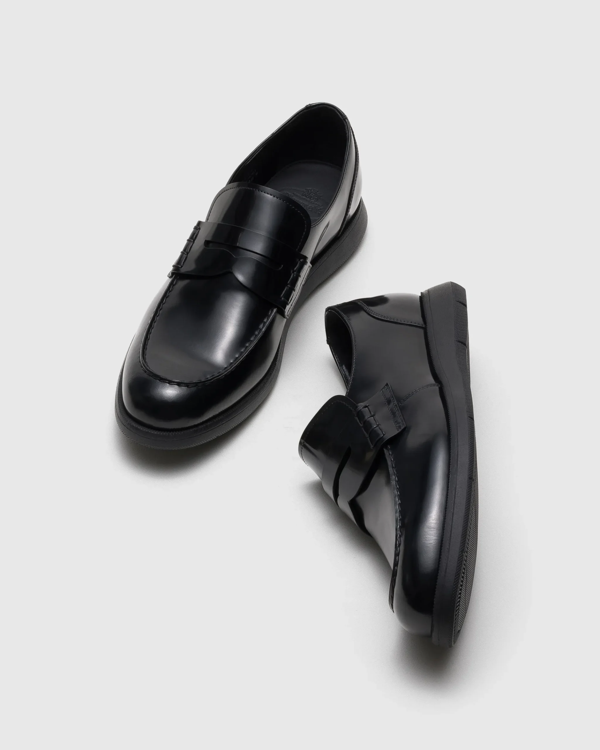 Rock Ferry - Roadrunner Polished Fumé Leather Loafer