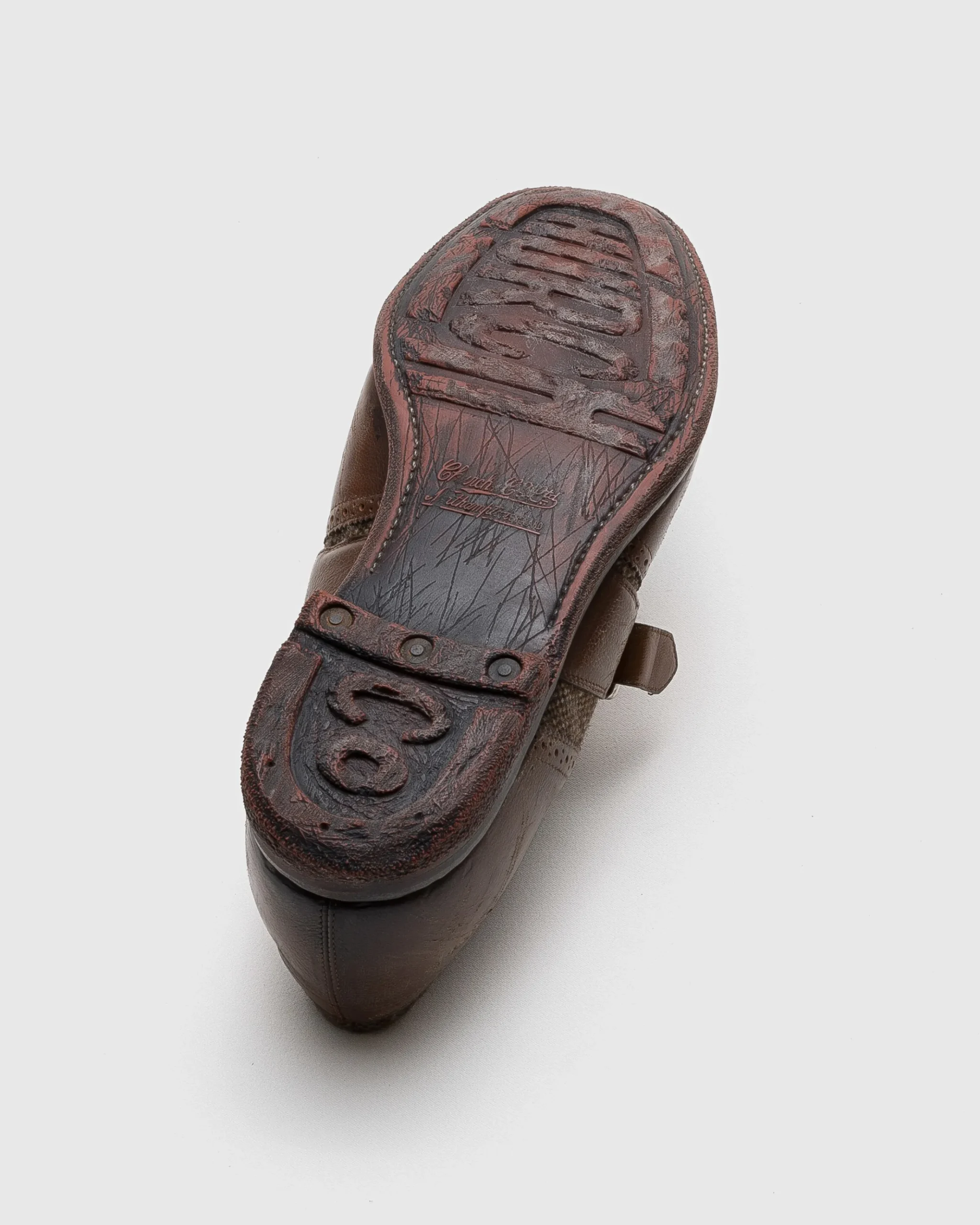 Shanghai - Antiqued Leather and Wool Monk Strap