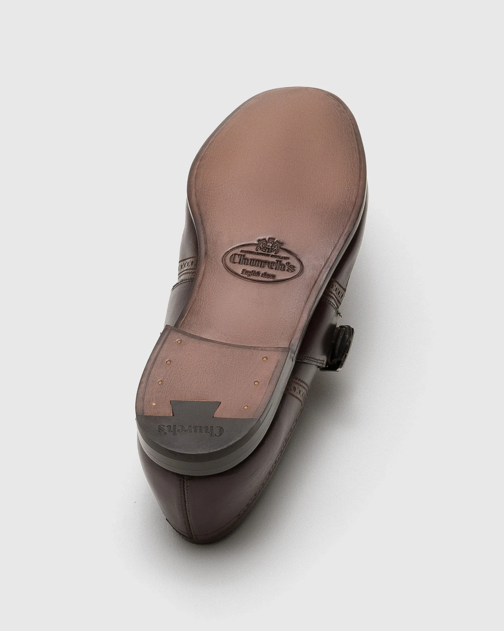 Shanghai Laser - Antiqued Calfskin Monk Strap