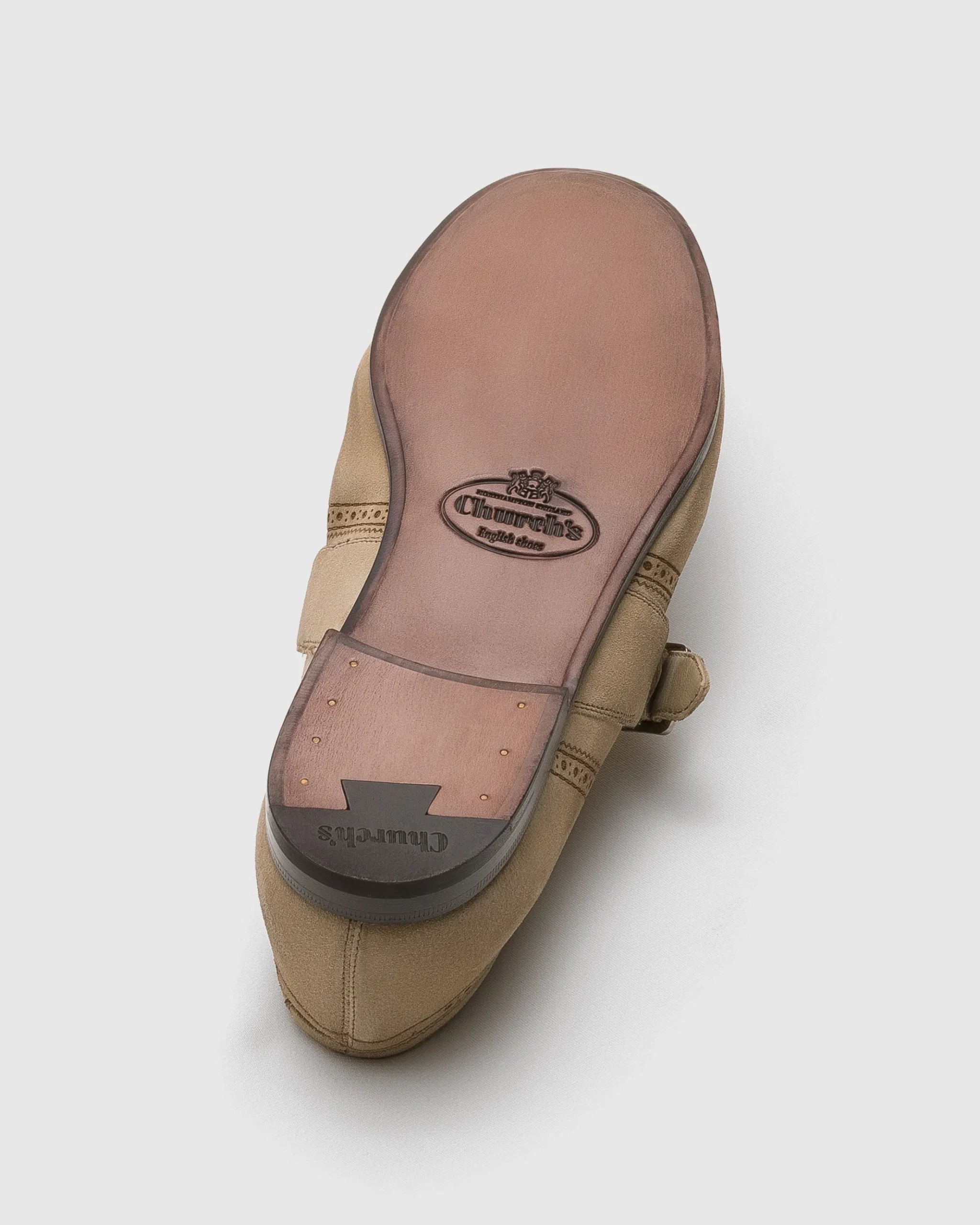 Shanghai Laser - Antiqued Suede Monk Strap