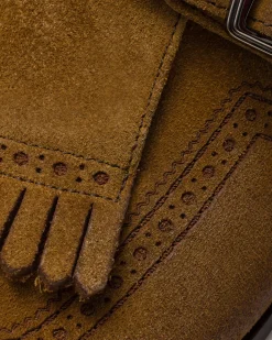 Shanghai Laser - Antiqued Suede Monk Strap