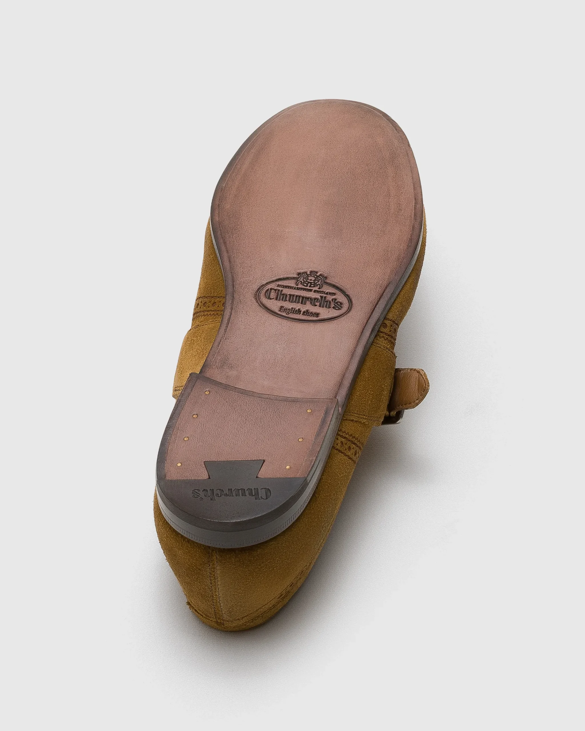 Shanghai Laser - Antiqued Suede Monk Strap