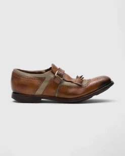 Shanghai 150Th Anniversary - Monk Straps in calfskin and fabric
