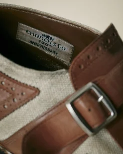 Shanghai 150Th Anniversary - Monk Straps in calfskin and fabric