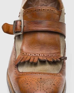 Shanghai 150Th Anniversary - Monk Straps in calfskin and fabric