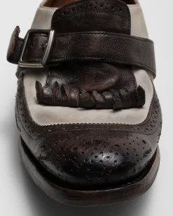 Shanghai W - Glacé calf and Nubuck Monk Strap