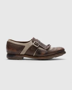 Shanghai W - Vintage Glacè and Linen Buckle Loafer