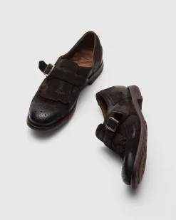 Shanghai W - Vintage Suede Monk Strap