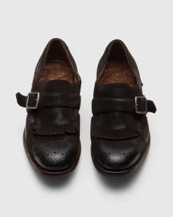 Shanghai W - Vintage Suede Monk Strap