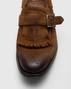 Shanghai W - Vintage Suede Monk Strap