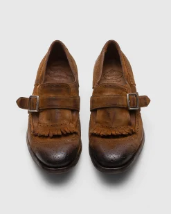 Shanghai W - Vintage Suede Monk Strap