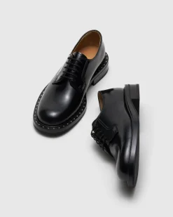 Shannon Met - Polished Fumé Leather Derby