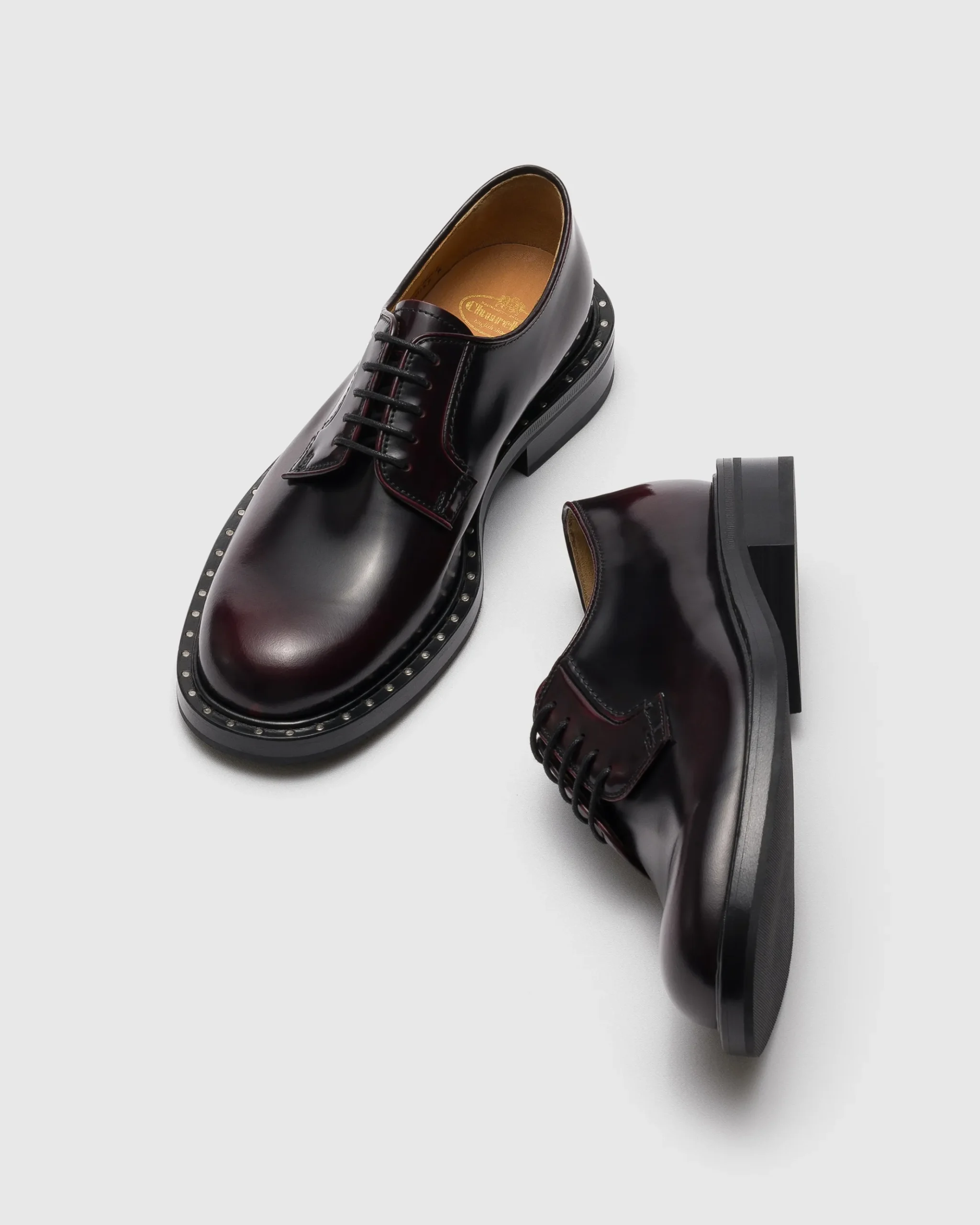 Shannon Met - Polished Fumé Leather Derby