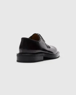 Shannon Met - Polished Fumé Leather Derby