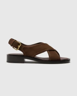 Sondra - Suede Criss Cross Sandal