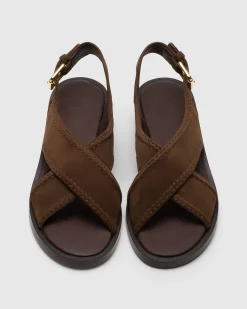 Sondra - Suede Criss Cross Sandal