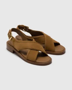 Sondra - Suede Criss Cross Sandal