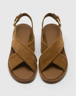Sondra - Suede Criss Cross Sandal