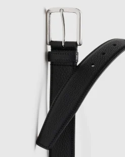 Square Buckle Belt - Deer Print Calfskin Belt
