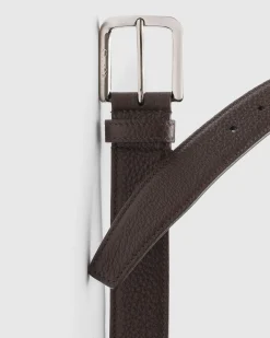 Square Buckle Belt - Deer Print Calfskin Belt