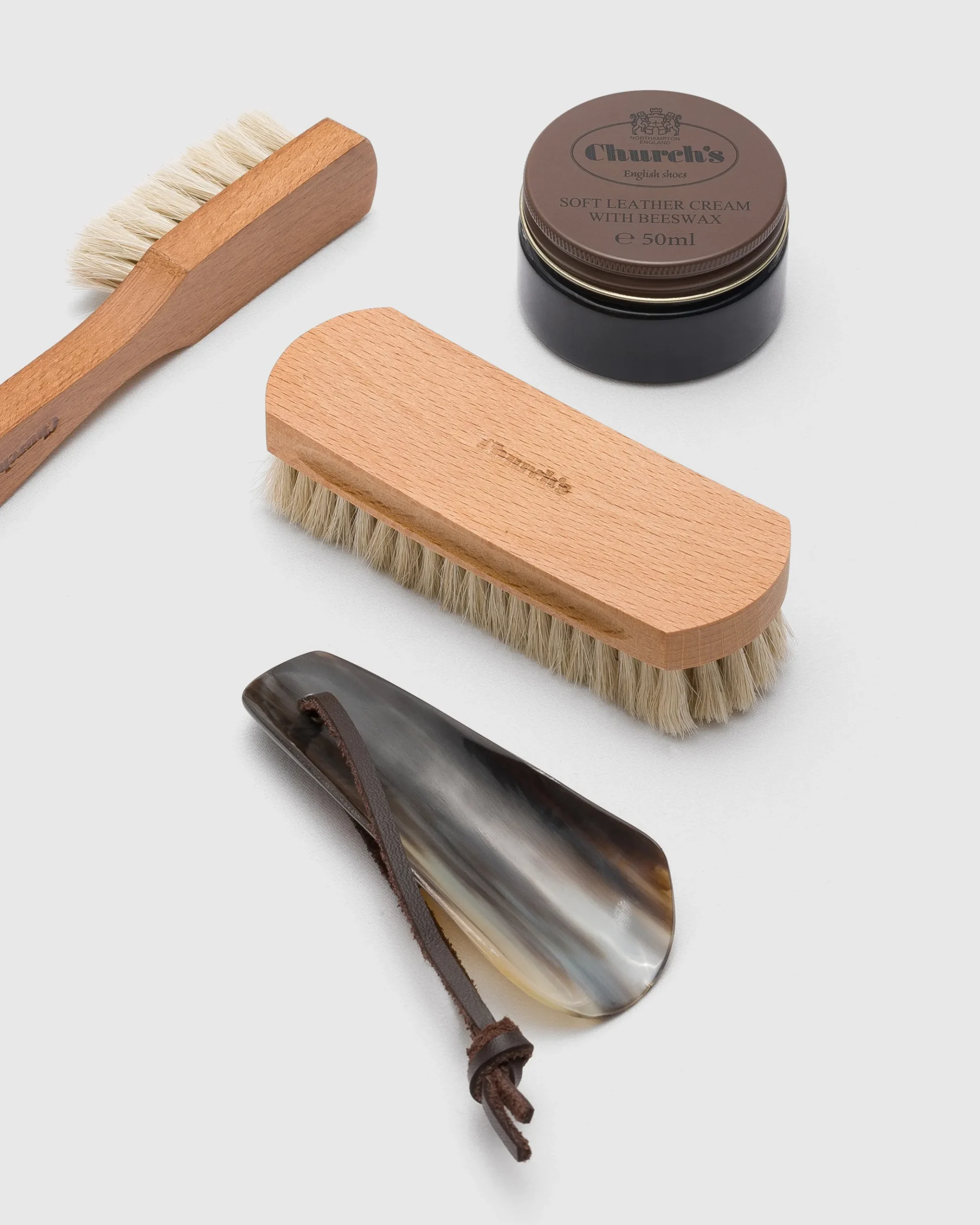 Travel Shoe Care Kit - Essential Shoe Care Cleaning Kit in Deer Print Calfskin
