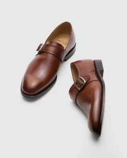 Westbury - Bleached Calfskin Monk Strap