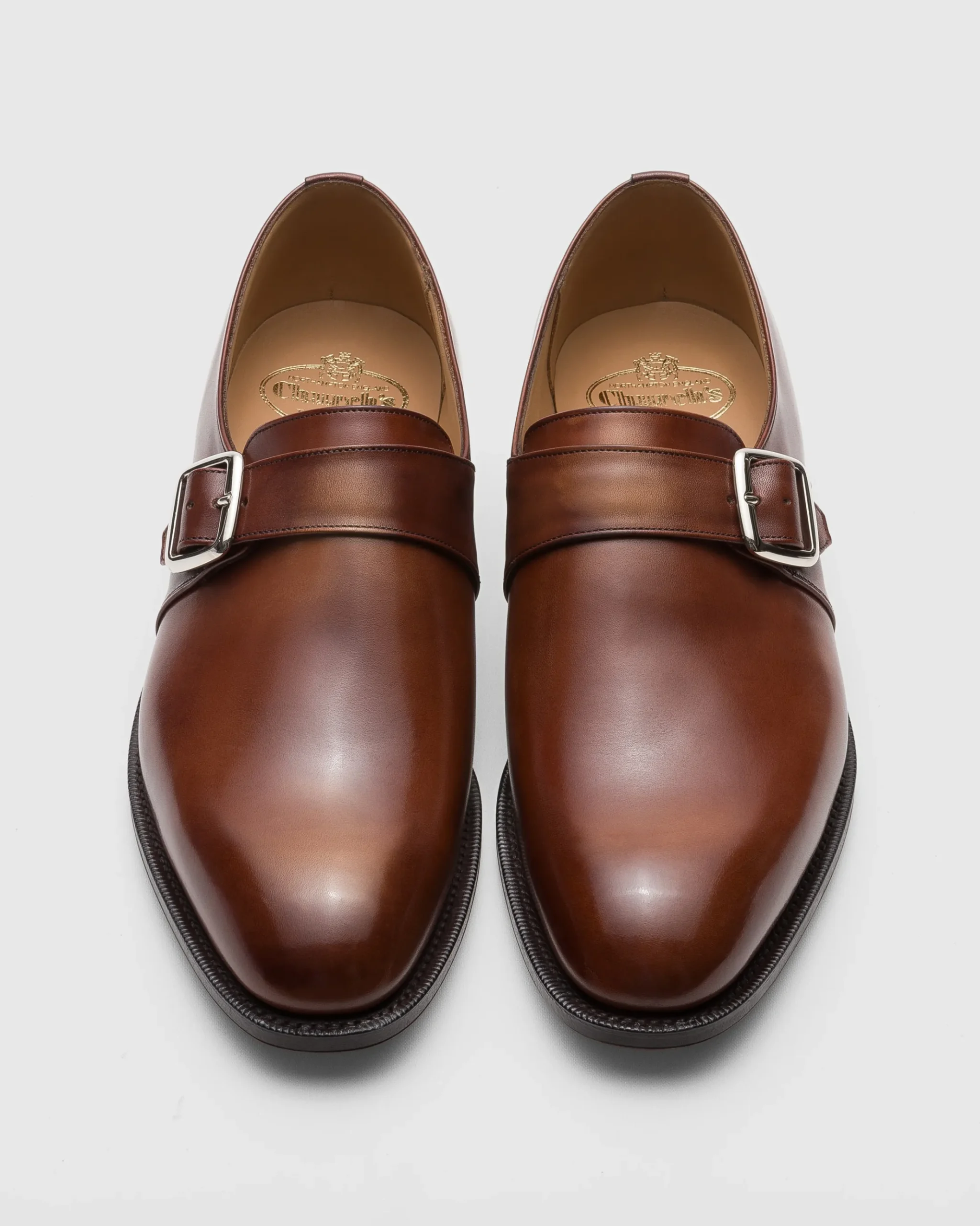 Westbury - Bleached Calfskin Monk Strap